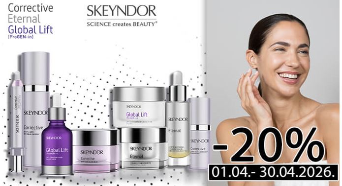 Skeyndor Premium linije - Eternal, Corrective i Global Lift - na velikih 20% popusta!